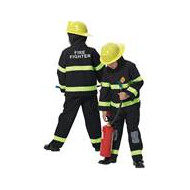 Brandweer Kostuum  - Maat 128 - Merk Partyline - Leeftijd vanaf 8 jaar - Geslacht Jongen - Maat 128
