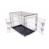 Draadkooi L - Bench - 78x49x56,6 cm - Merk Euro Pet - Kleur Zwart - Materiaal Staal