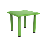 Kindertafel 62x62x56 cm groen - Topper - Merk DDD Toys - Leeftijd vanaf 4 jaar