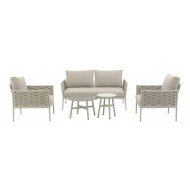Loungeset Rope Janiek - Aluminium - Beige - Merk DDD - Materiaal Aluminium - Kleur Beige