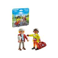 Playmobil DuoPack Paramedicus met patiënt - 71506 - Merk Playmobil - Leeftijd vanaf 4 jaar