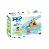 Playmobil Junior Aqua Zwemeiland met waterglijbaan - 71687 - Merk Playmobil - Leeftijd vanaf 1 jaar