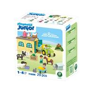Playmobil Junior Boerderijavontuur met tractor, aanhanger en dierenvrienden - 71656 - Merk Playmobil - Leeftijd vanaf 1 jaar