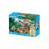 Playmobil Dinos Spinosaure chercheur et véhicule à grue pivotante - 71820 - Marque Playmobil - Age à partir de 4 ans