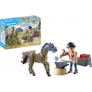 Playmobil Horses of Waterfall Hoefsmid Ben en Achilles - 71357 - Merk Playmobil - Leeftijd vanaf 5 jaar