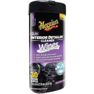 Meguiar's Quick Interior Detailer Wipes - Interieur Reinigingsdoekjes Auto  - 30 stuks - Merk Meguiar's - Geschikt voor Kunststof ,Rubber,Leder,Metaal,Vinyl