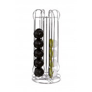Artex Support Capsules Café Rotatif - 16x37cm - Aluminium - Noir - Marque Artex