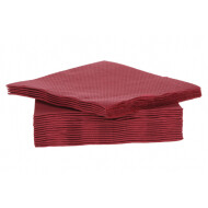 Cosy&Trendy Servetten Luxe kwaliteit - 25x25cm - Papier - Bordeaux - 40 Stuks - Merk Cosy & Trendy - Kleur Ossenbloed
