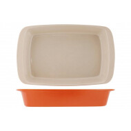Cosy&Trendy Plat à Four Fontestic Rouille - 34x21,5x5,8cm - Grès - Orange - Marque Cosy & Trendy - Matériel Poterie - Couleur Orange