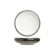 Cosy&Trendy Coupelle Sea Pearl - 16x4,5cm - Grès - Gris/Blanc - Marque Cosy & Trendy - Matériel Poterie - Couleur Gris,Blanc