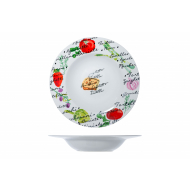 Cosy&Trendy Assiette Tutti-Pasta - Ø27,5x5cm - Porcelaine - Multicolore - Marque Cosy & Trendy - Matériel Poterie - Couleur Multicolore