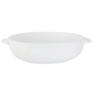 Cosy&Trendy Plat à Four Rond - Ø19,5x5 cm - Grès - Blanc - Marque Cosy & Trendy - Couleur Blanc - Matériel Poterie