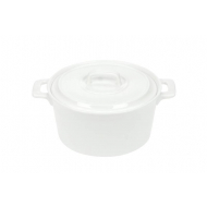 Cosy&Trendy Pot Clio White avec Couvercle - 75cl - Ø15,3x7,3cm - Porcelaine - Blanc - Marque Cosy & Trendy - Matériel Porcelaine - Couleur Blanc