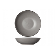 Cosy&Trendy Speckle Assiette Creuse - Ø20cm - Grès - Gris - Marque Cosy & Trendy - Matériel Poterie - Couleur Gris
