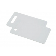 Cosy&Trendy Set de Planche à Découper - 25x14x0,6cm - Plastique - Blanc - 2 pièces - Marque Cosy & Trendy