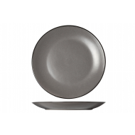 Cosy&Trendy Speckle Assiette Petit-déjeuner/Dessert - Ø19,5cm - Grès - Gris - Marque Cosy & Trendy - Couleur Gris - Matériel Poterie