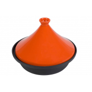 Cosy&Trendy Tajine - Compatible Induction - Ø30cm - Fonte - Noir/Orange - Marque Cosy & Trendy - Matériel Fer - Couleur Orange,Noir