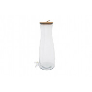 Cosy&Trendy Distributeur de Jus avec Couvercle en Bois - 4,7L - 42cm - Verre - Marque Cosy & Trendy