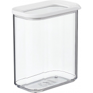 Mepal Voorraaddoos Modula - BPA-vrij - Vaatwasser Veilig - 1500ml - Kunsstof - Wit/Transparant - Merk Mepal - Kleur Wit,Transparant - Materiaal Kunststof