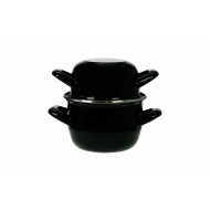 Cosy&Trendy Casserole à Moules - Compatible Induction - Ø18cm/2,8L - Noir - Marque Cosy & Trendy - Convient pour Électrique,Halogeen,Induction,Keramisch,Gaz