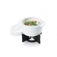 Boska Cheese Baker - Plat à Four avec Support - Fondue au Fromage - 14,5x12,6x13,8cm - Blanc - Marque Boska - Couleur Blanc - Matériel Porcelaine