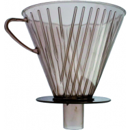 Cosy&Trendy Support de Filtre à Café 1 à 6 Tasses - Bec Verseur - 19x17,5cm - Plastique - Marron - Marque Cosy & Trendy - Puissance  n/A