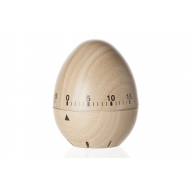 Cosy&Trendy Minuteur de Cuisine Ernesto Oeuf - Ø6,2x7,5cm - Bois - Marque Cosy & Trendy