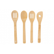 Cosy&Trendy Cuillères - Cuillères Mélangeuses et Spatule - 25x6,5cm - 30x6cm - Bois - Marque Cosy & Trendy