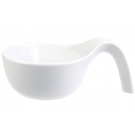 Cosy&Trendy Plat en Forme de Cuillère – Ø8-12,5x3,5cm – Porcelaine – Blanc - Marque Cosy & Trendy - Matériel Porcelaine - Couleur Blanc