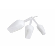 Cosy&Trendy Cuillères Doseuses - Blanc - Argent - 3 pièces - Marque Cosy & Trendy