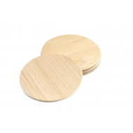 Cosy&Trendy Onderzetter - 10x10x3,5cm - Hout - 4 Stuks - Merk Cosy & Trendy - Kleur Hout