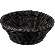 Cosy&Trendy Corbeille à Pain - Ronde - Plastique - Ø20x8cm - Noir - Marque Cosy & Trendy