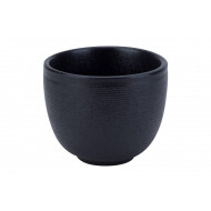 Cosy&Trendy Yara Black Beker - Ø8x7cm - Aardewerk - Zwart - Merk Cosy & Trendy - Kleur Zwart - Materiaal Aardewerk