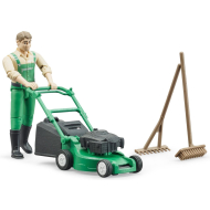 Bruder Tuinman met Grasmaaier en Accessoires - URYXGN - Schaal 1:16 - Leeftijd vanaf 3 jaar