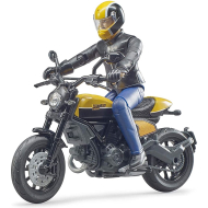 Bruder  BWorld Ducati Scrambler met Motorrijder - 63053 - Schaal 1:16 - Leeftijd vanaf 3 jaar