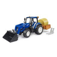 Bruder New Holland T5.120 met Voorlader/Kipbak en Vorken - 2187 - Schaal 1:16 - Leeftijd vanaf 3 jaar