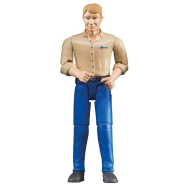 Bruder Bworld Blonde Man met Schoenen - 60006 - Schaal 1:16 - Leeftijd vanaf 3 jaar