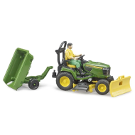 Bruder John Deere Tuintractor met Aanhangerset - 5Q6C68 - Schaal 1:16 - Leeftijd vanaf 3 jaar