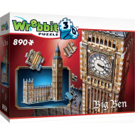 Wrebbit Big Ben 3D Puzzel - 890 Stukken - Leeftijd vanaf 12 jaar en ouder