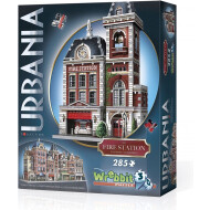 Wrebbit Puzzle 3D Urbania Caserne de Pompiers - 285 pièces - Age à partir de 6 ans