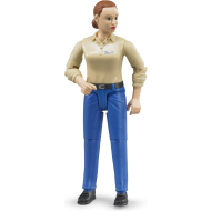 Bruder Bworld Figuur Vrouw met Jeans - 60408 - Schaal 1:16 - Leeftijd vanaf 3 jaar