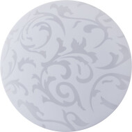 Brilliant Clarica Plafonnier - Ø34cm - Plastique/Métal - Blanc Mat - Type de lampe LED - Douilles Nvt - Couleur Blanc - Nombre de points lumineux 1 - Matériel Métal,Matière plastique