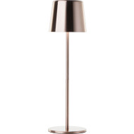 Brilliant Xaana Oplaadbare Tafellamp - Binnen en Buiten - Ø11cm - Metaal - Koper - Materiaal Metaal - Aantal lichtpunten 1 - Dimbaar Ja - Type lamp LED - Fitting Nvt - Vermogen 4 W - Kleur Koper