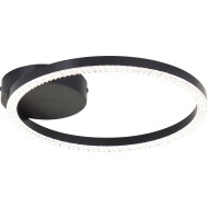 Brilliant Aurelia Plafonnier - 1500 lm - Ø30cm - Aluminium/Plastique - Noir - Matériel Matière plastique,Aluminium - Nombre de points lumineux 1 - Couleur Noir - Type de lampe LED - Douilles Nvt