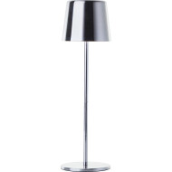 Brilliant Xaana Oplaadbare Tafellamp - Binnen en Buiten - Ø11cm - Metaal - Zilver - Vermogen 4 W - Kleur Zilvergrijs - Aantal lichtpunten 1 - Materiaal Metaal - Dimbaar Ja - Type lamp LED - Fitting Nvt