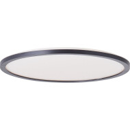 Brilliant Brennan Plafonnier - 3000K - Ø42cm - Plastique - Noir - Nombre de points lumineux 1 - Type de lampe LED - Douilles Nvt - Matériel Matière plastique - Couleur Noir