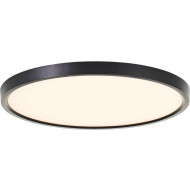 Brilliant Galo Plafonnier - Ø40cm - Plastique - Noir - Nombre de points lumineux 1 - Couleur Noir - Douilles Nvt - Matériel Matière plastique - Type de lampe LED