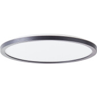 Brilliant Sorell Plafonnier - Ø29.40cm - Plastique - Noir - Couleur Noir - Type de lampe LED - Douilles Nvt - Matériel Matière plastique - Nombre de points lumineux 1