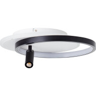 Brilliant Eunomia Plafonnier LED avec Spot - 35x29.5x14cm - Métal - Noir - Type de lampe LED - Nombre de points lumineux 1 - Couleur Noir - Matériel Métal - Douilles Nvt