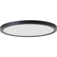 Brilliant Tuco Plafonnier - Ø25cm - Plastique - Blanc/Noir - Couleur Noir,Blanc - Type de lampe LED - Matériel Matière plastique - Douilles Nvt - Nombre de points lumineux 1